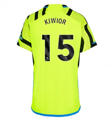 Arsenal Jakub Kiwior #15 Segunda Equipación Mujer 2023-24 Manga Corta